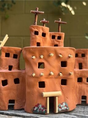 Hand-Sculpted Terracotta Luminary - By Gregorio Boot Company (GBC)